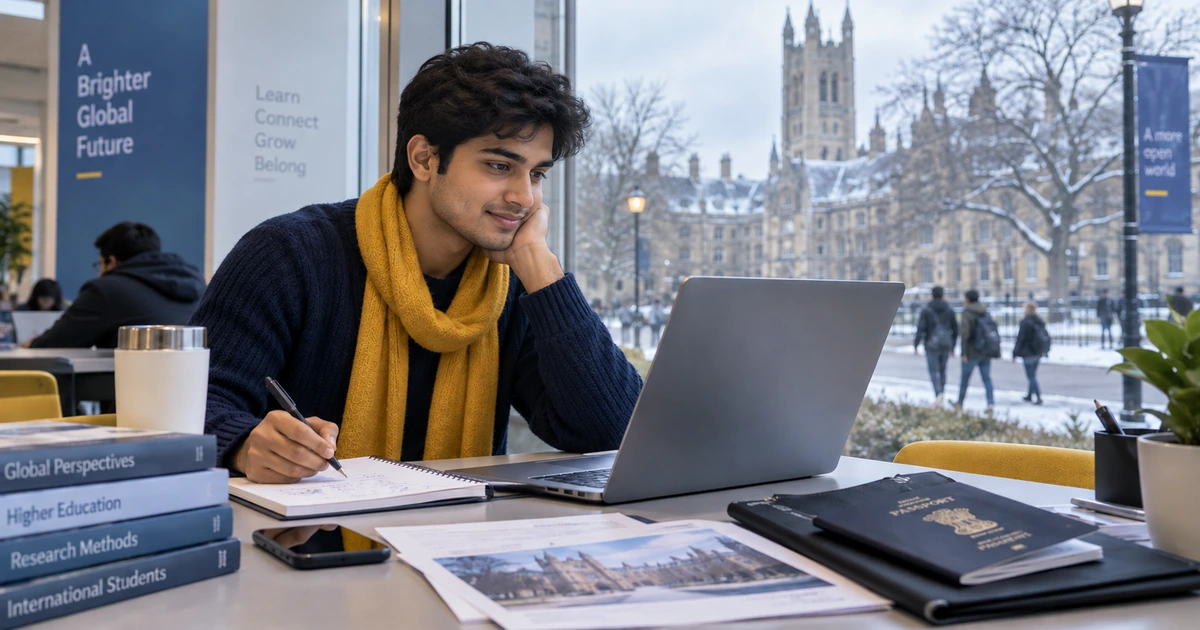 Indian student planning for the UK January 2027 university intake